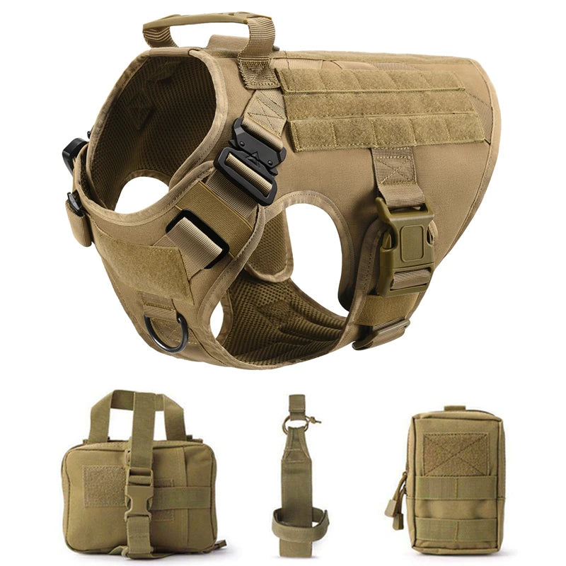 Tactical Dog Harness & Leash Set for All Breeds