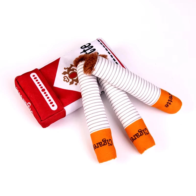 Funny Squeaky Cigar Dog Toy