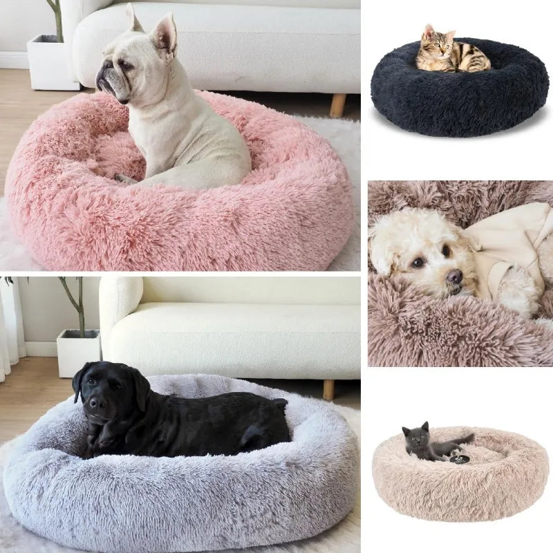 🐾 Premium Calming Donut Dog Bed – Cozy, Stylish & Pet-Safe!