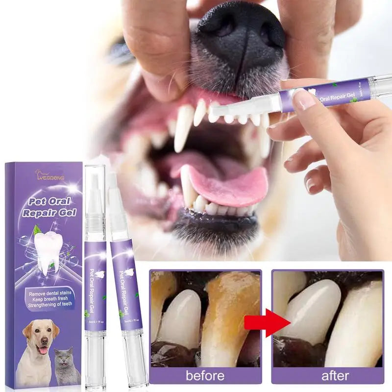 Dog & Cat Teeth Cleaning Gel – Pet Dental Care Solution