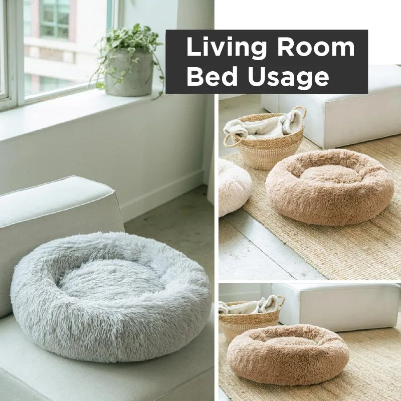 🐾 Premium Calming Donut Dog Bed – Cozy, Stylish & Pet-Safe!