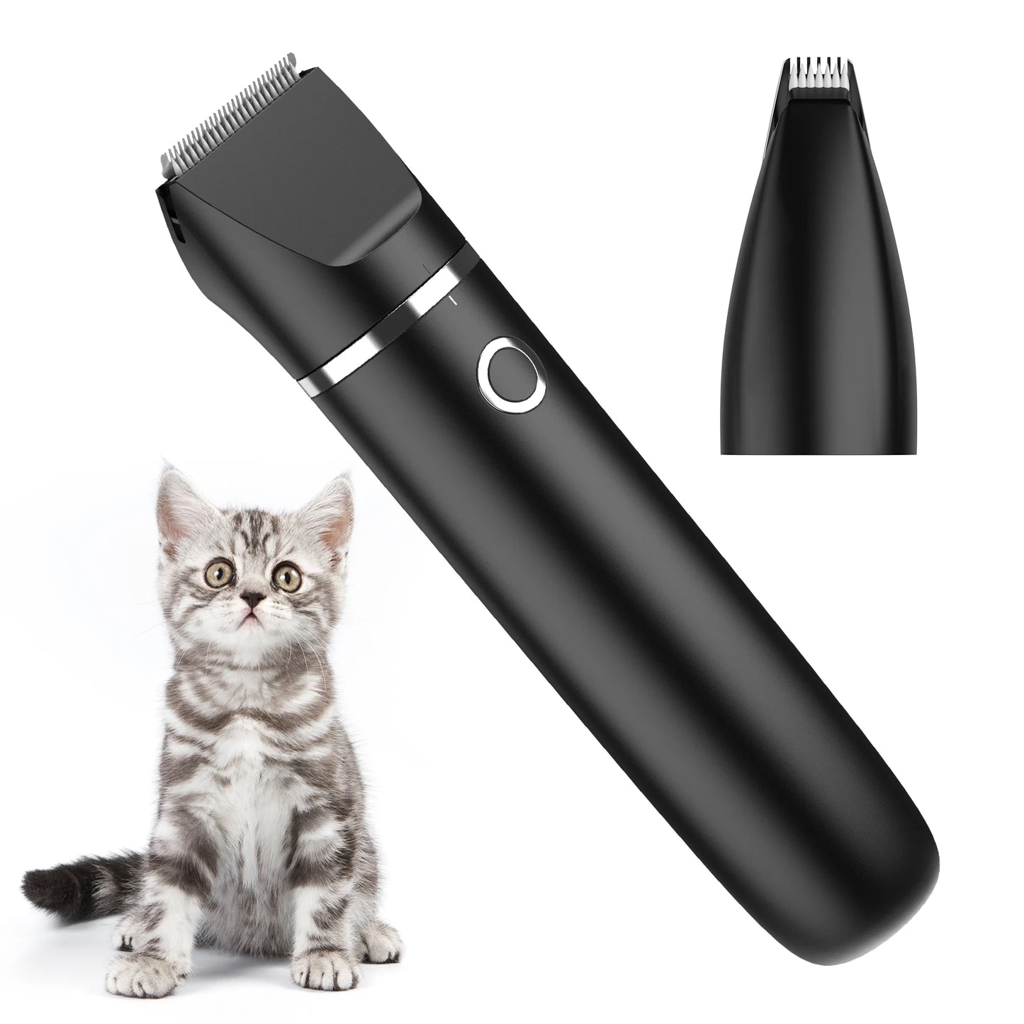 ORIA Silent Dog Clippers 2 IN 1 Electric Dog Trimmer Dog Grooming Kit with 2 Clipping Heads Rechargeable Hair Trimmer for Cats P