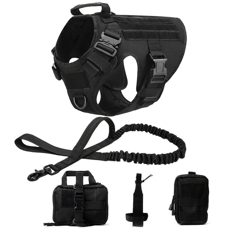 Tactical Dog Harness & Leash Set for All Breeds