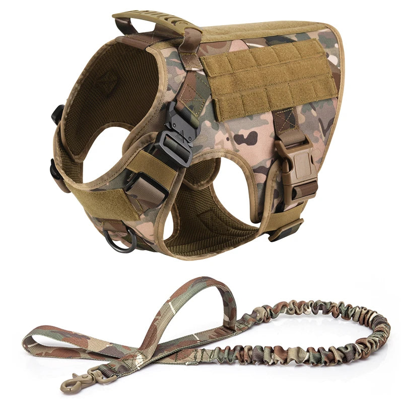 Tactical Dog Harness & Leash Set for All Breeds