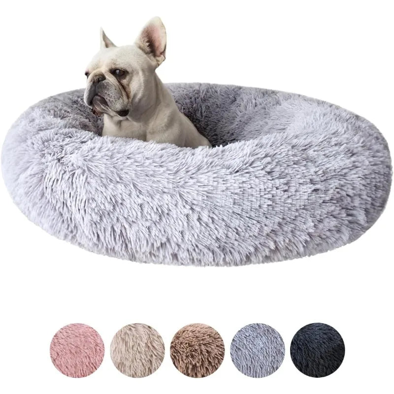 🐾 Premium Calming Donut Dog Bed – Cozy, Stylish & Pet-Safe!