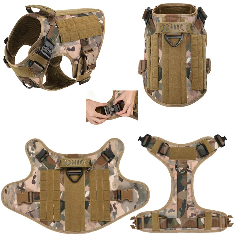 Tactical Dog Harness & Leash Set for All Breeds