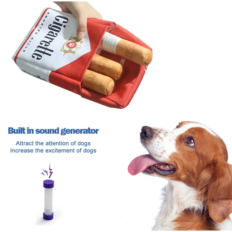 Funny Squeaky Cigar Dog Toy