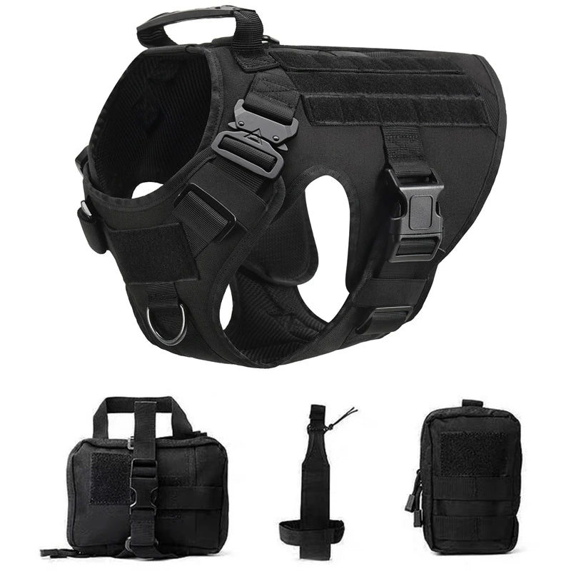 Tactical Dog Harness & Leash Set for All Breeds