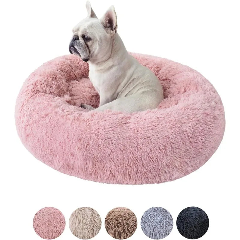 🐾 Premium Calming Donut Dog Bed – Cozy, Stylish & Pet-Safe!