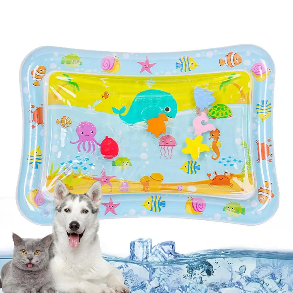 Sensory Water Mat Thickened Sensor Play Water Sensor Cat Mat Pet Supplies Cleaning Cooling Mat Summer Cat Pets Accessories