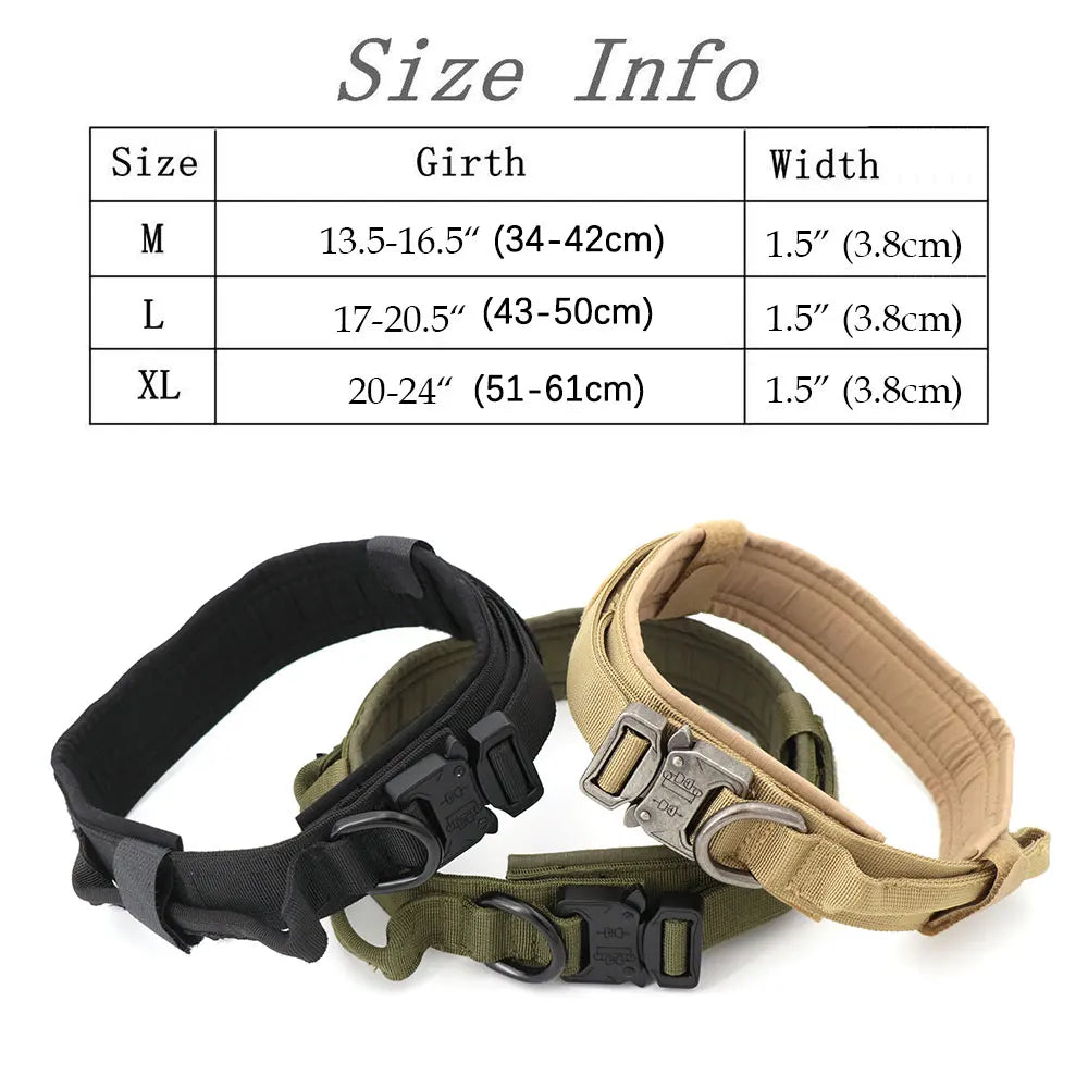 Tactical Large Dog Harness Set – K9 Training Vest for Medium & Large Breeds