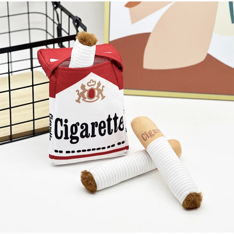 Funny Squeaky Cigar Dog Toy