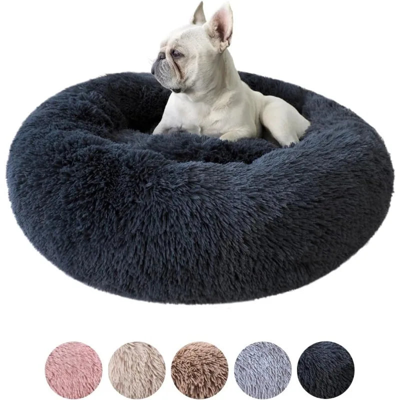 🐾 Premium Calming Donut Dog Bed – Cozy, Stylish & Pet-Safe!