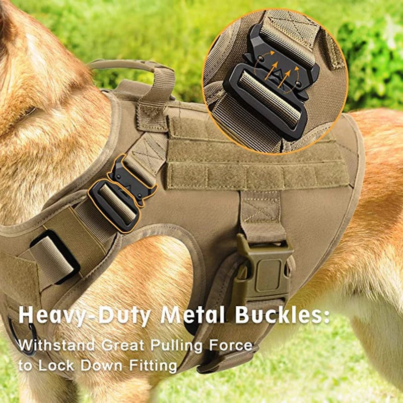 Tactical Dog Harness & Leash Set for All Breeds