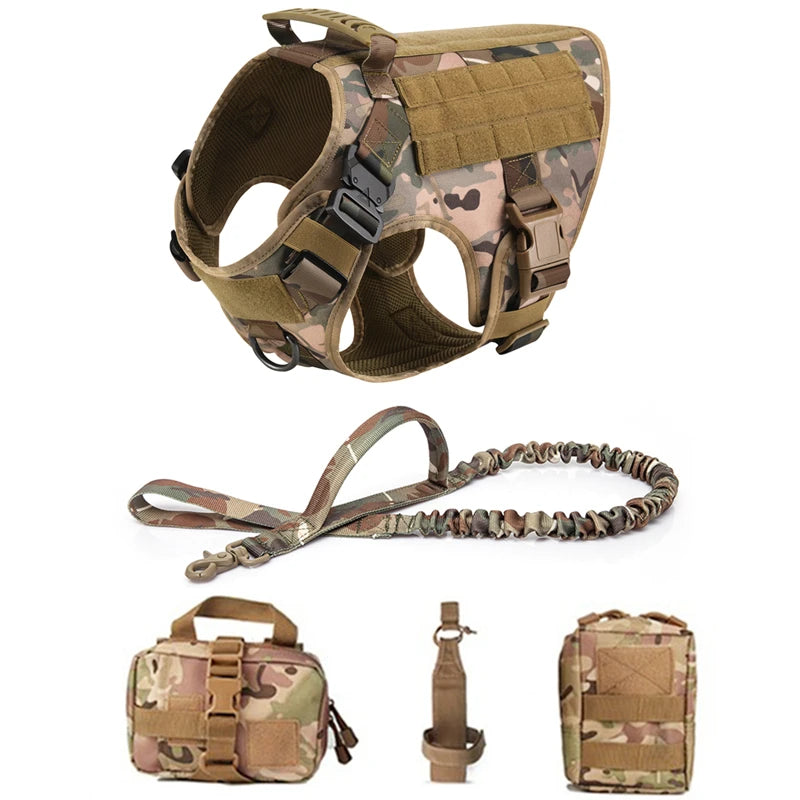 Tactical Dog Harness & Leash Set for All Breeds