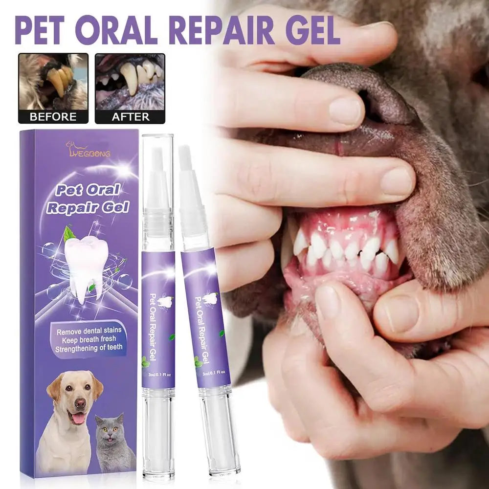 Dog & Cat Teeth Cleaning Gel – Pet Dental Care Solution