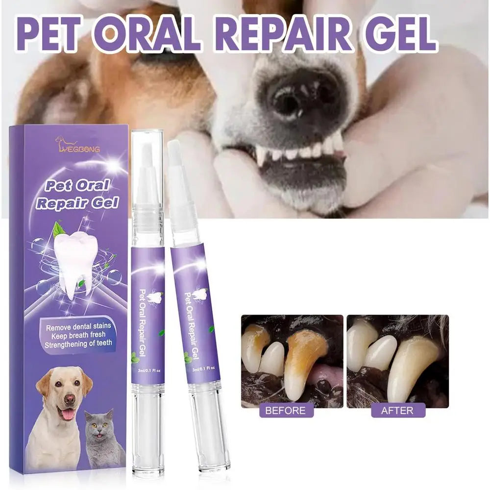 Dog & Cat Teeth Cleaning Gel – Pet Dental Care Solution