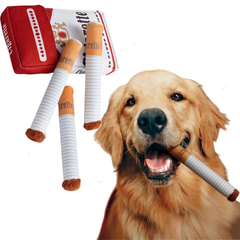 Funny Squeaky Cigar Dog Toy