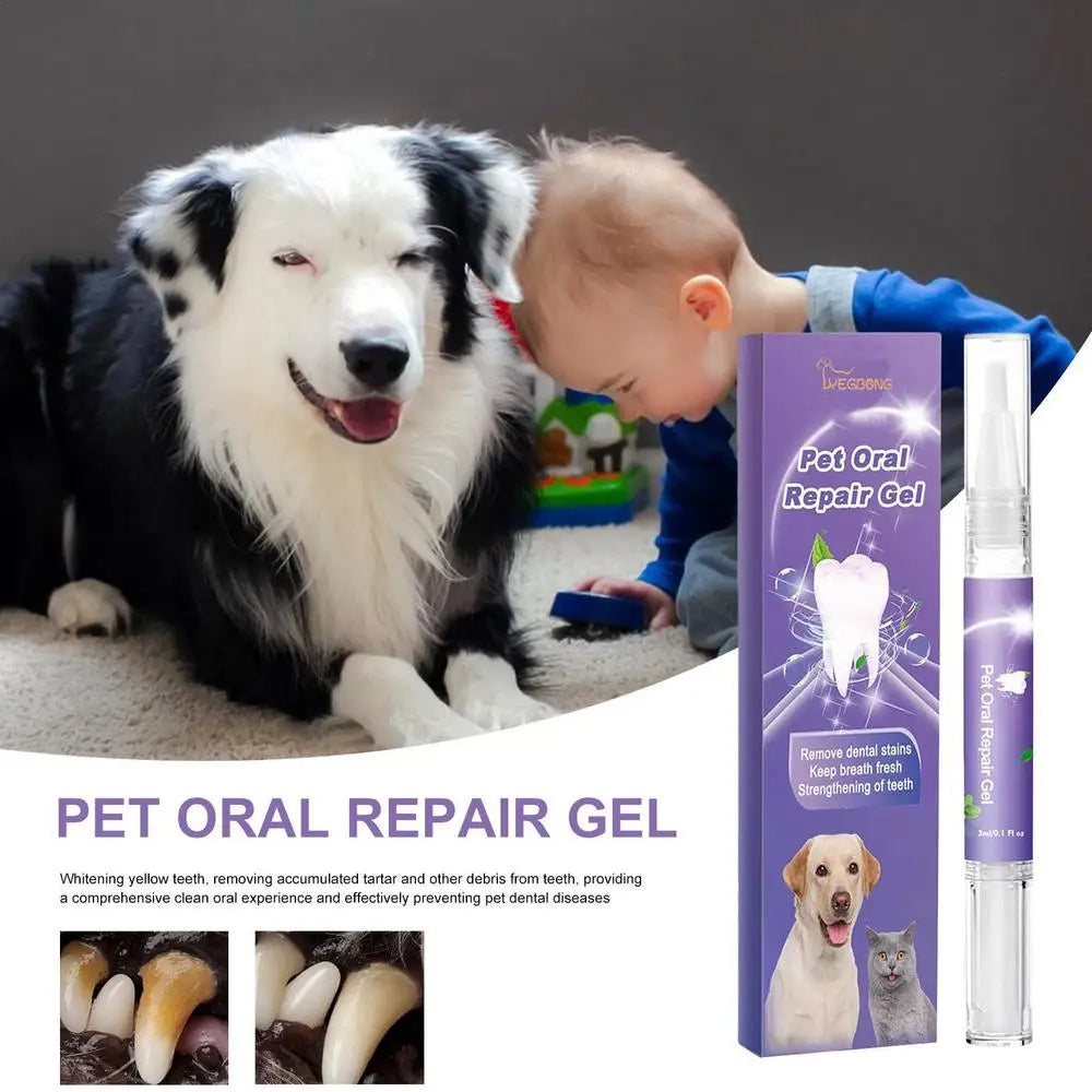 Dog & Cat Teeth Cleaning Gel – Pet Dental Care Solution