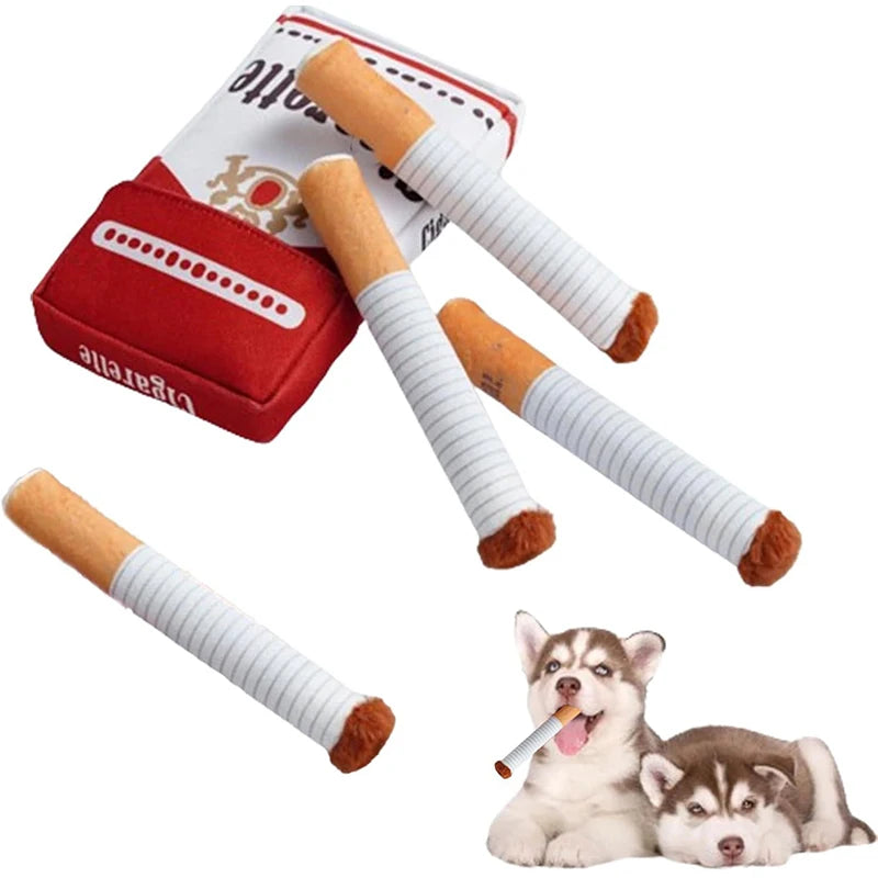 Funny Squeaky Cigar Dog Toy