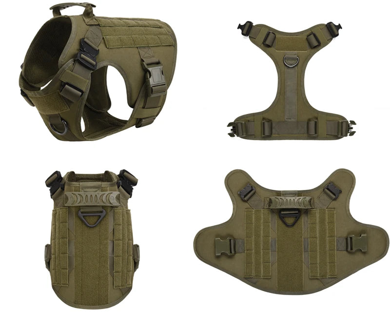 Tactical Dog Harness & Leash Set for All Breeds