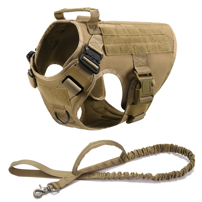 Tactical Dog Harness & Leash Set for All Breeds