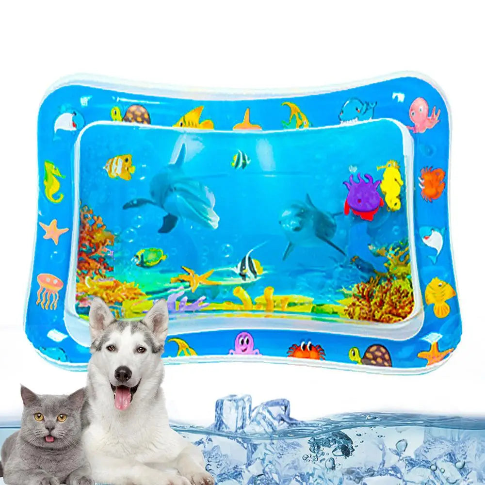 Sensory Water Mat Thickened Sensor Play Water Sensor Cat Mat Pet Supplies Cleaning Cooling Mat Summer Cat Pets Accessories