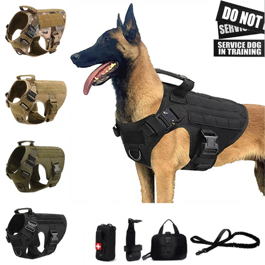 Tactical Dog Harness & Leash Set for All Breeds